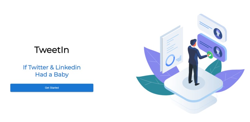 TweetIn:"If Twitter and LinkedIn had a baby" – screenshot 1