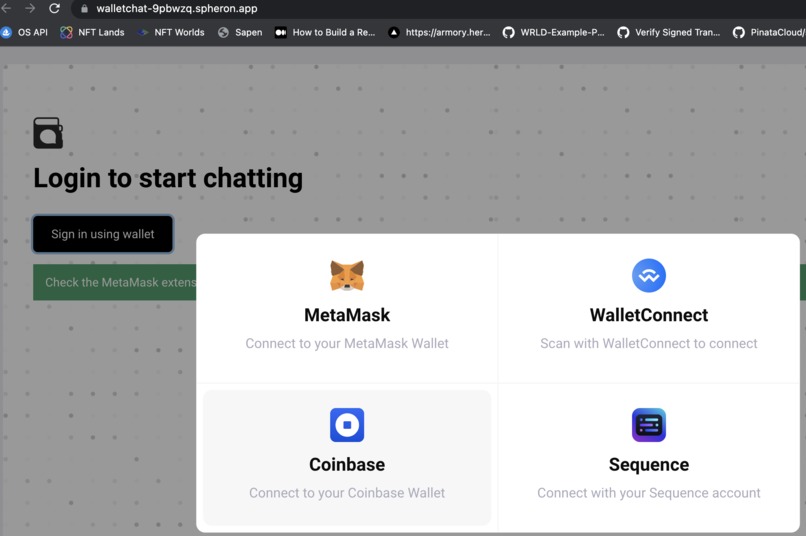 WalletChat – screenshot 1
