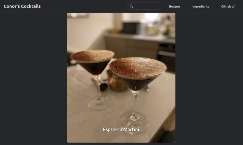 conors-cocktails – screenshot 1
