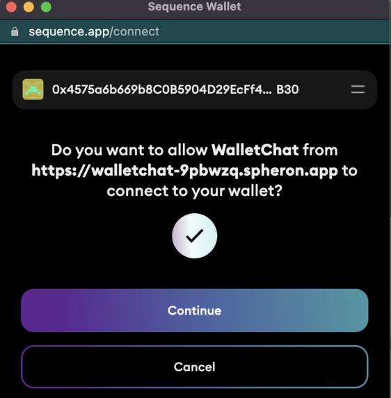 WalletChat – screenshot 2