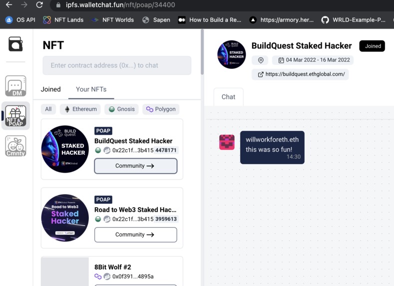 WalletChat – screenshot 4