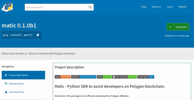 Pymatic – screenshot 1