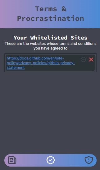 Terms and Procrastination – screenshot 2