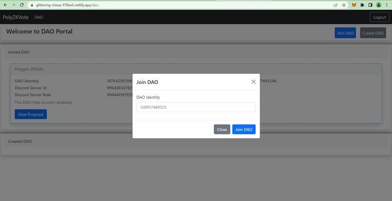 Polygon ZKVote – screenshot 3