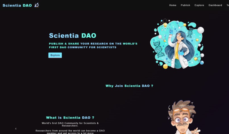 Scientia DAO – screenshot 1