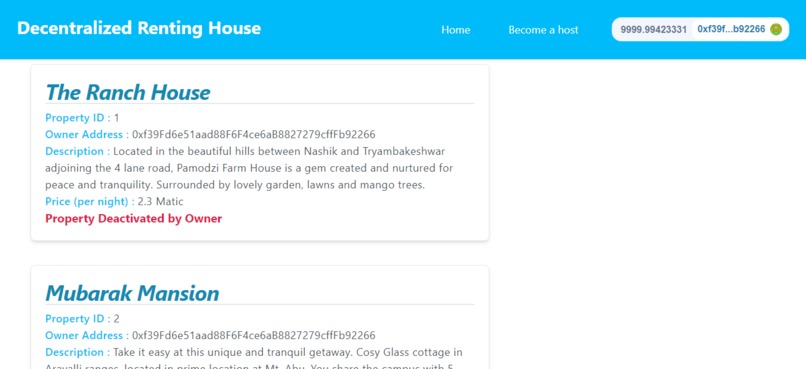 Decentralized Renting House – screenshot 6