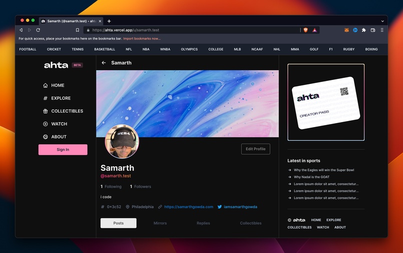 ahta: the future of sports media – screenshot 10