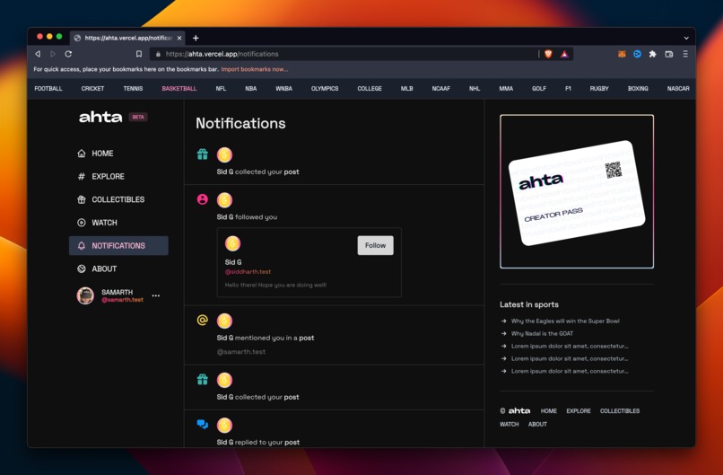 ahta: the future of sports media – screenshot 11