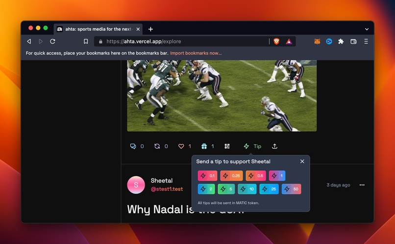 ahta: the future of sports media – screenshot 4