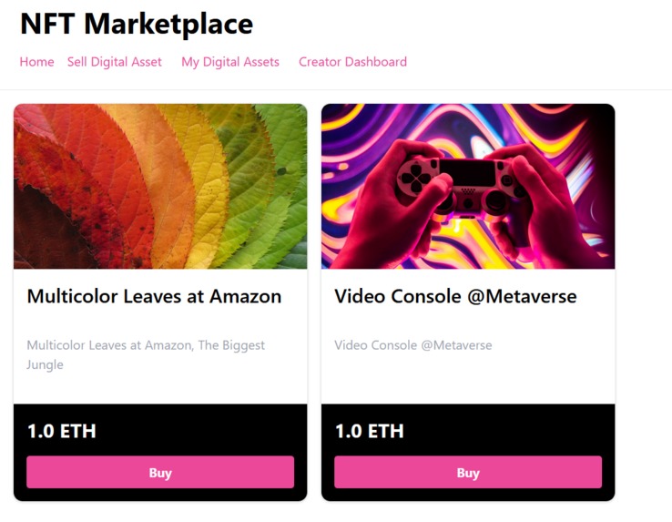 NftMarket – screenshot 1