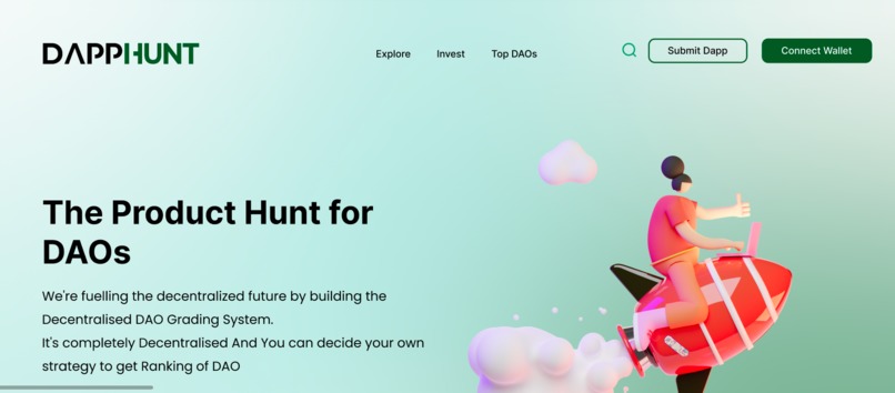 Dapphunt: The Web3 Product Hunt for DAO's  – screenshot 1