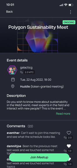 Open Meetup – screenshot 3