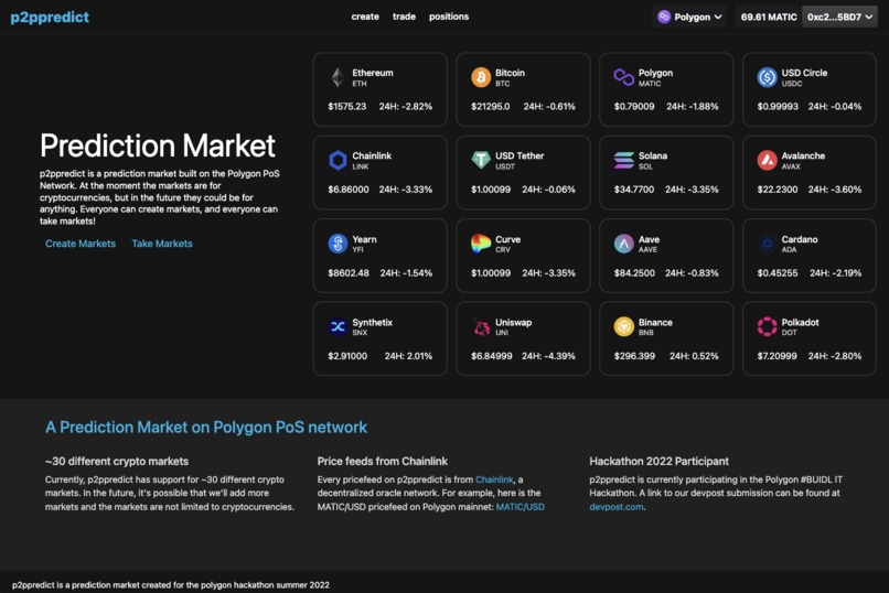 p2ppredict - Prediction Market – screenshot 1