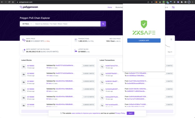 ZKSAFE – screenshot 3