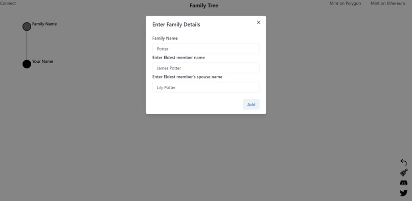 Family Tree NFT – screenshot 1