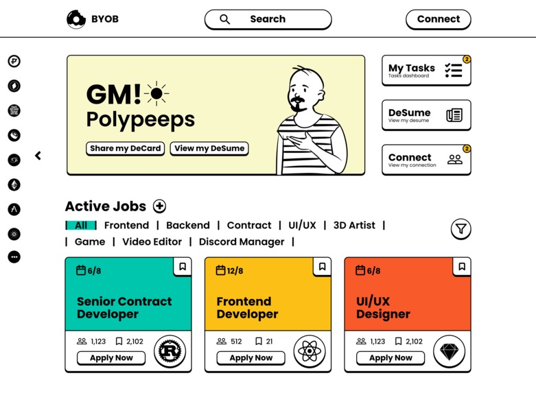 BYOB - A web 3 gig marketplace – screenshot 2