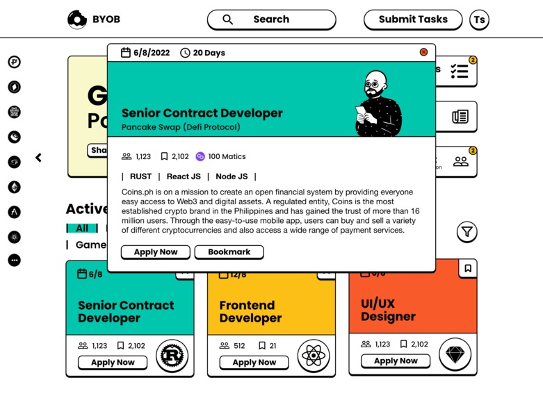 BYOB - A web 3 gig marketplace – screenshot 4