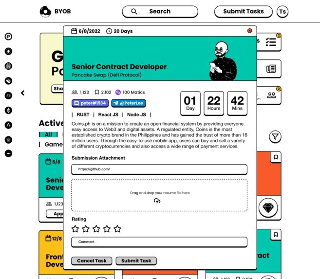 BYOB - A web 3 gig marketplace – screenshot 5