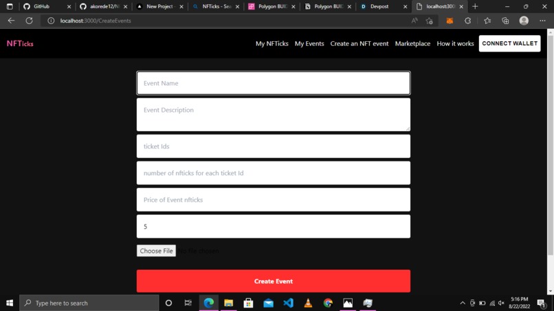 NFTicks.io – screenshot 1