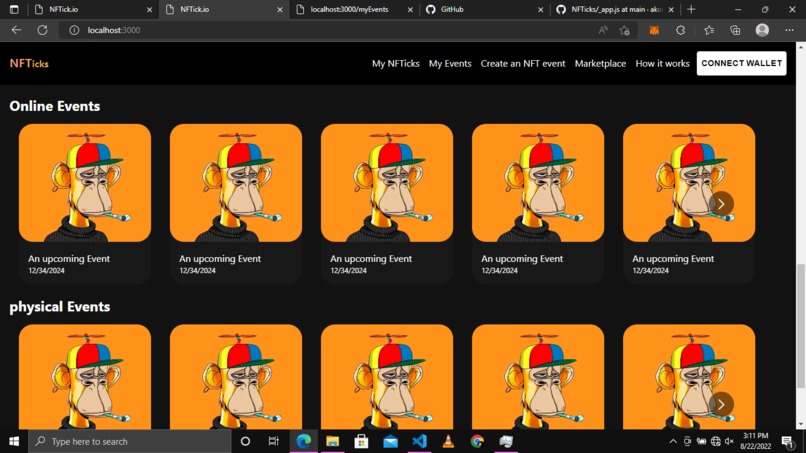 NFTicks.io – screenshot 2