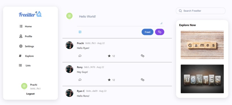 Freeitter – screenshot 3