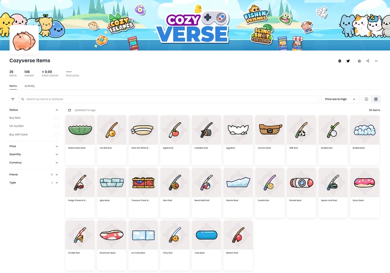 Cozyverse - Fully on-chain community games – screenshot 8
