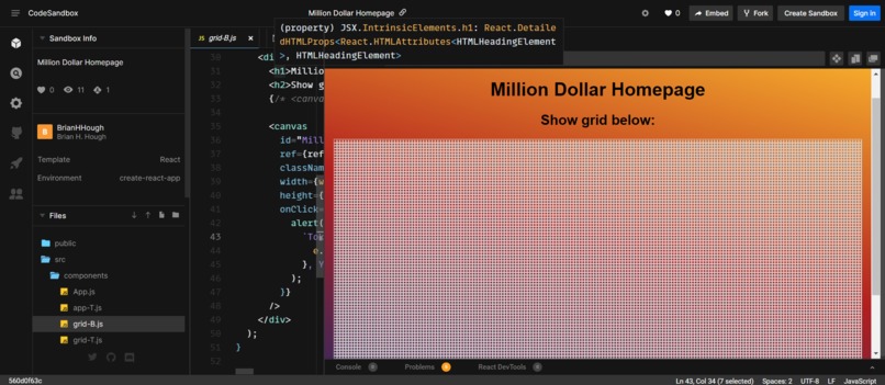 Million Dollar Homepage – screenshot 1