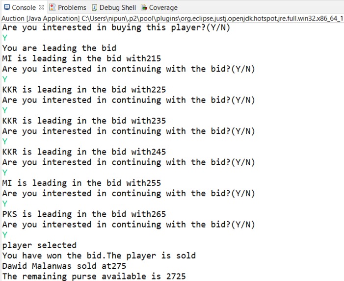 IPL Auction – screenshot 2