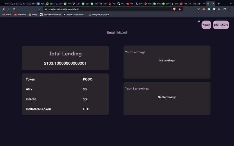 CryptoBank – screenshot 2