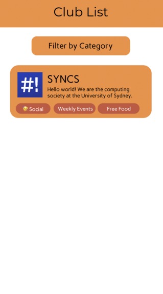 clubhub – screenshot 2