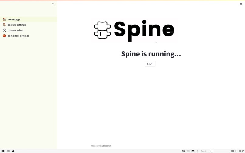 Spine - AI Posture Monitoring – screenshot 1