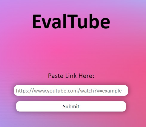EvalTube – screenshot 1