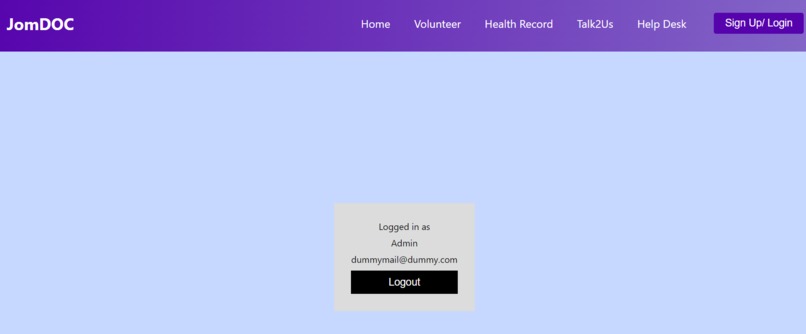 JomDOC – screenshot 1