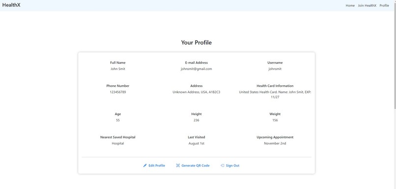 HealthX – screenshot 1