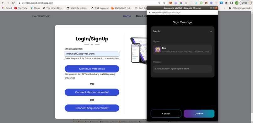 EventOnChain – screenshot 3