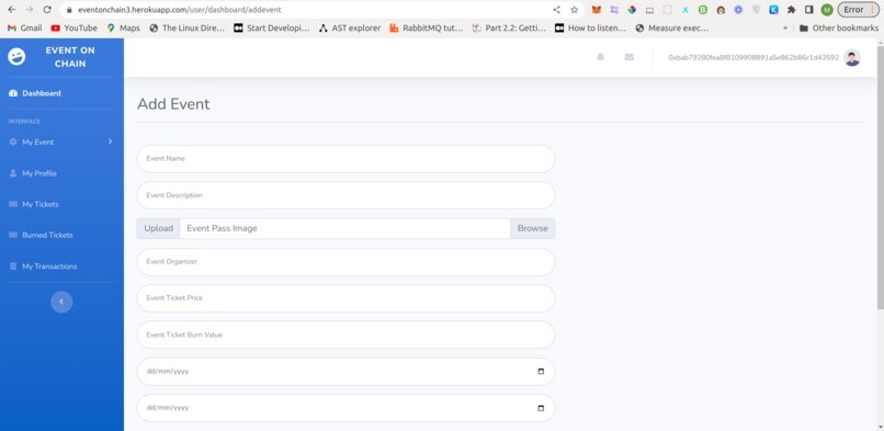 EventOnChain – screenshot 7