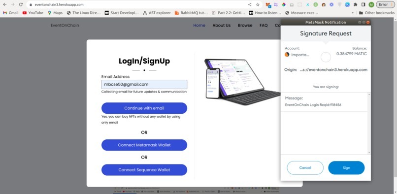 EventOnChain – screenshot 4