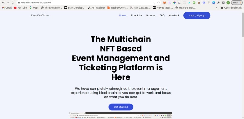 EventOnChain – screenshot 1