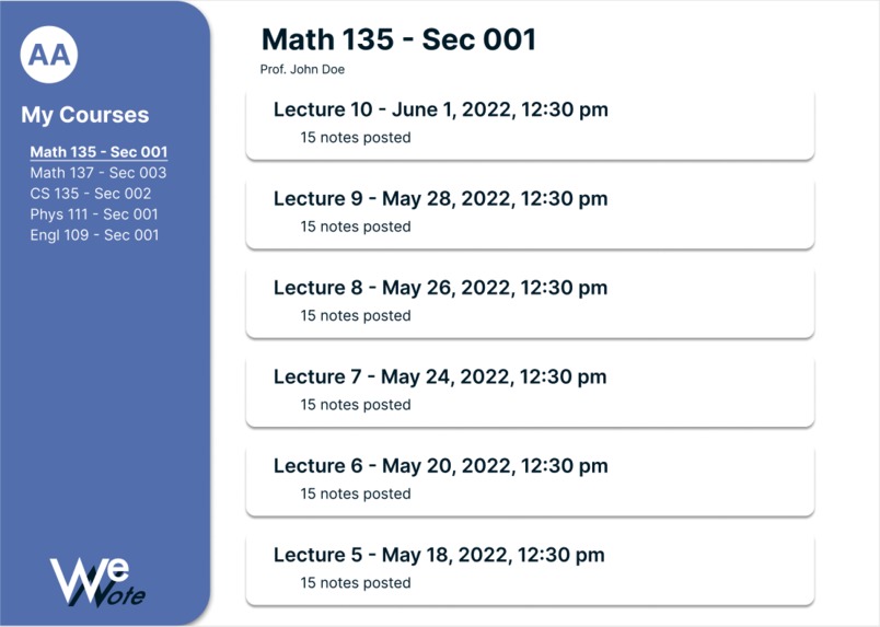 WeNote – screenshot 3