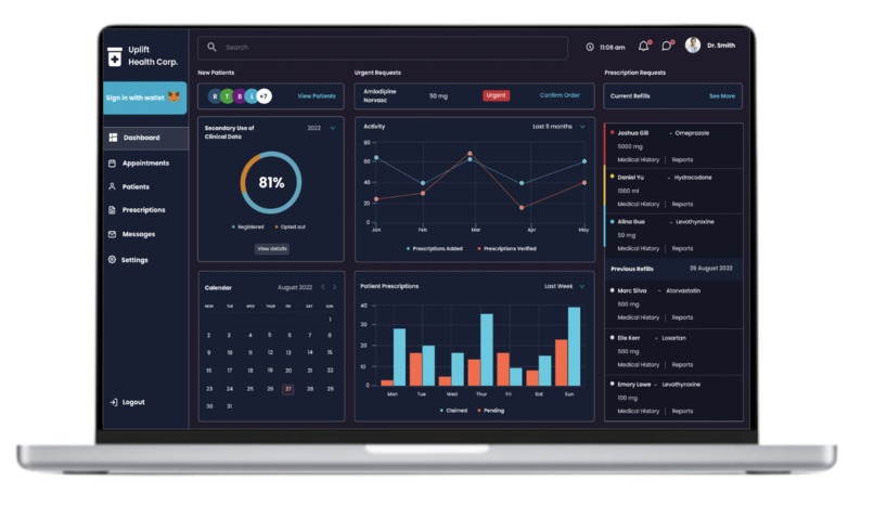 Uplift: Decentralized Prescription Database – screenshot 1