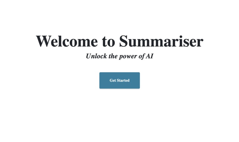 Summariser – screenshot 1