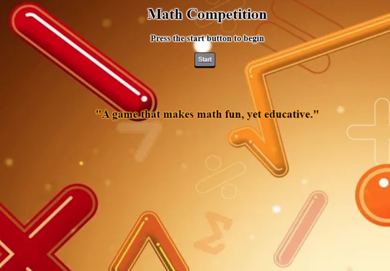 Math Competition App – screenshot 1