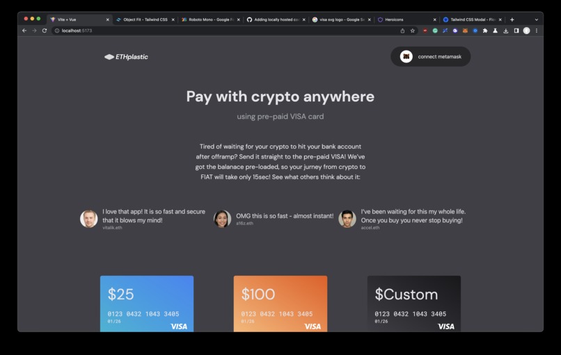 ETHplastic – screenshot 1