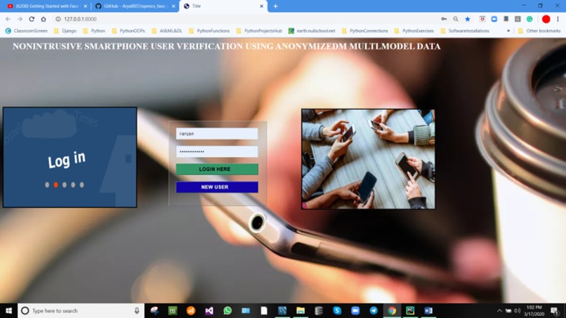 USER VERIFICATION ANONYMOUS – screenshot 1