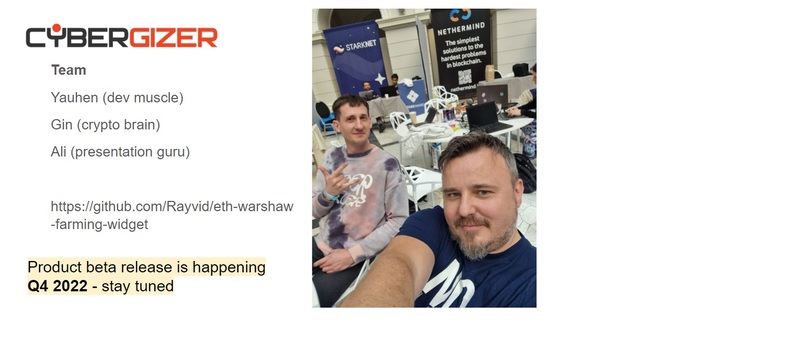 Cybergizer farming widget – screenshot 1