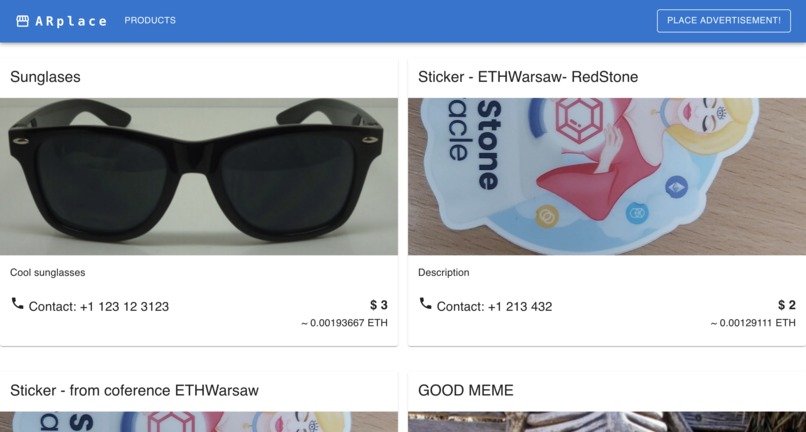 ARplace - web 3.0 marketplace – screenshot 1