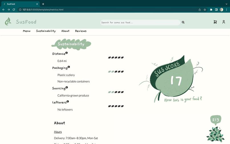 SusFood – screenshot 2