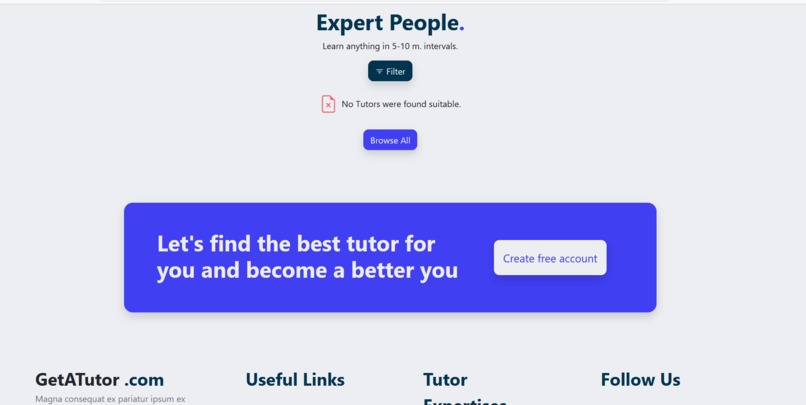 GetATutor – screenshot 2