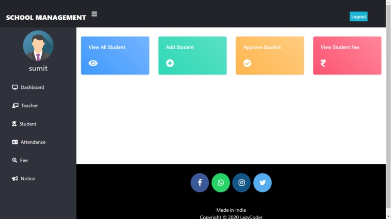 student enrollment – screenshot 1