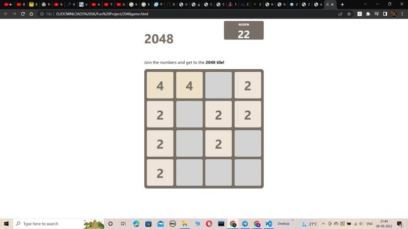 Game2048 – screenshot 1